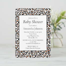 Black leopard-printer voor wit kleurenscherm kaart