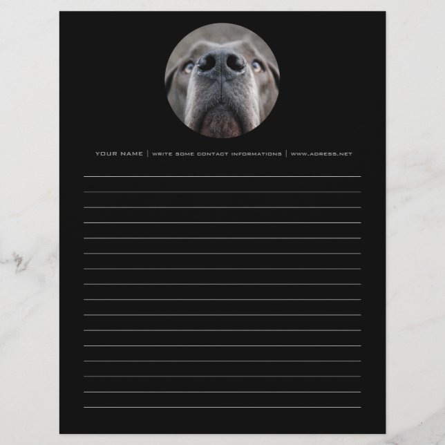 Black Letterhead (Voorkant)