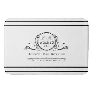 Black L'hotel Des Royales Bath Mat