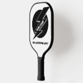 Black Lightning Bolt Pickleball Paddle (Links)