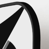 Black Lightning Bolt Pickleball Paddle (Links Detail)
