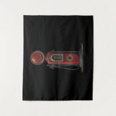 Black Lightning Oil Company Retro Gaspomp Wandkleed (Voorkant)