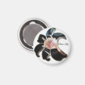 "Black Lily" Magneet (Voorkant / Achterkant)