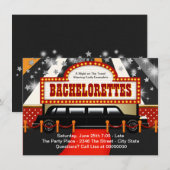 Black Limo Bachelorette Party Kaart (Voorkant / Achterkant)