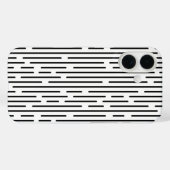 Black Line Geometric Pattern Case-Mate iPhone Case (Achterkant (horizontaal))