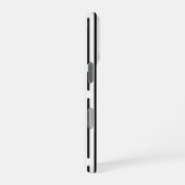 Black Line Geometric Pattern iPhone Hoesje (Rechterkant)