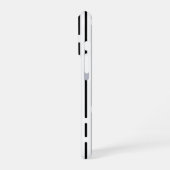 Black Line Geometric Pattern iPhone Hoesje (Linkerkant)