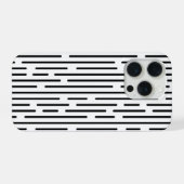 Black Line Geometric Pattern iPhone Hoesje (Achterkant horizontaal)