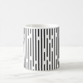 Black Line Geometric Pattern  Koffiemok (Center)
