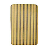 Black Line Pattern Bathmat Badmat (Voorkant Verticaal)