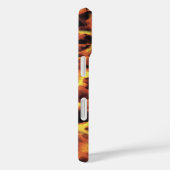 Black Line White Script Jouw naam Tortoiseshell Case-Mate iPhone Case (Achterkant / Rechts)