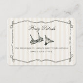 Black Lingerie Douche Beige Détails Invitation Ins (Devant)
