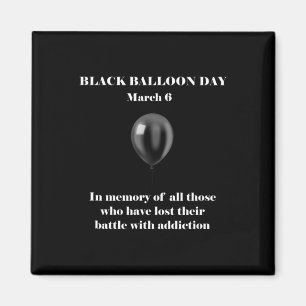 Black Lion Day Overdose Awareness-toevoeging Magneet