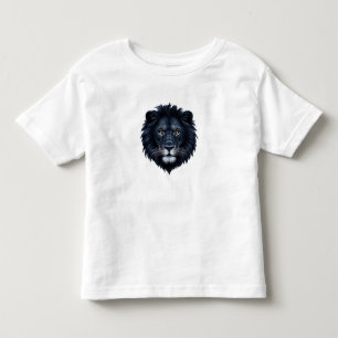 Black Lion Face Kinder Shirts