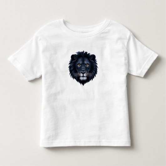 Black Lion Face Kinder Shirts (Voorkant)