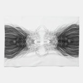 Black Lion met Antlers Crown en Monogram Theedoek (Horizontaal)