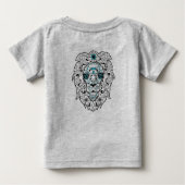 Black Lion Sugar Skull Blue Glitter (Achterkant)
