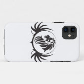 Black Lions Head Case-Mate iPhone Case (Achterkant (horizontaal))