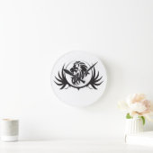 Black Lions Head Ronde Klok (Huis)