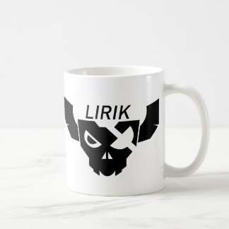 Black Lirik logo op witte mok