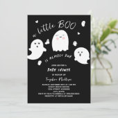 Black Little Boo is te danken aan Halloween Baby s Kaart (Staand voorkant)