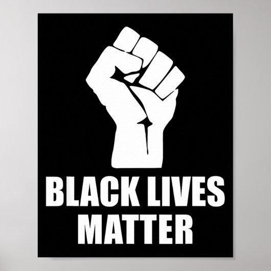 Black Lives Blm Human Rights Black History Month  Poster (Voorkant)