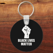 Black Lives Blm Human Rights Black History Month  Sleutelhanger (Voorkant)