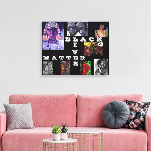 BLACK LIVES MATERIE canvas (Insitu (Woonkamer))