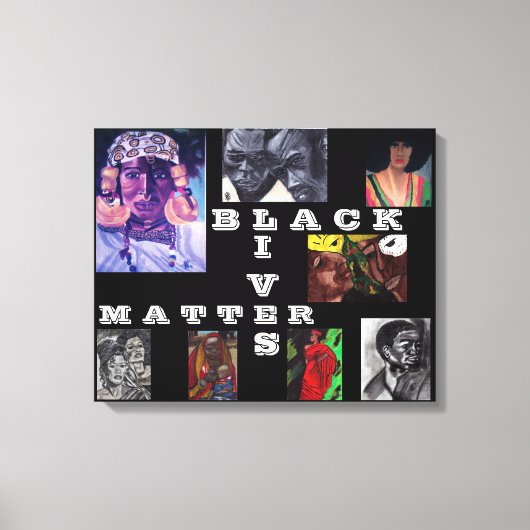 BLACK LIVES MATERIE canvas Afdruk (Voorkant)