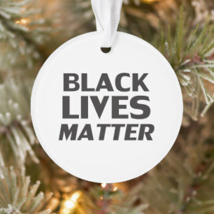 Black Lives Matt blanc noir moderne Noël