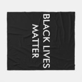 Black Lives Matt Couverture en polaire personnalis (Devant (Horizontal))