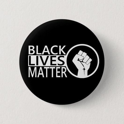 Black Lives Matte #blacklivesmatter Protest Ronde Button 5,7 Cm (Voorkant)
