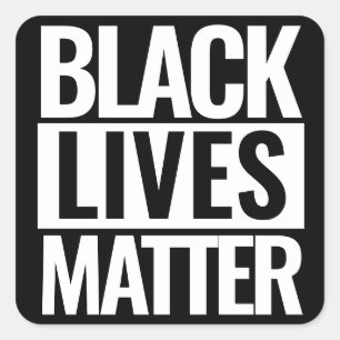 Black Lives Matte op maat Vierkante Sticker