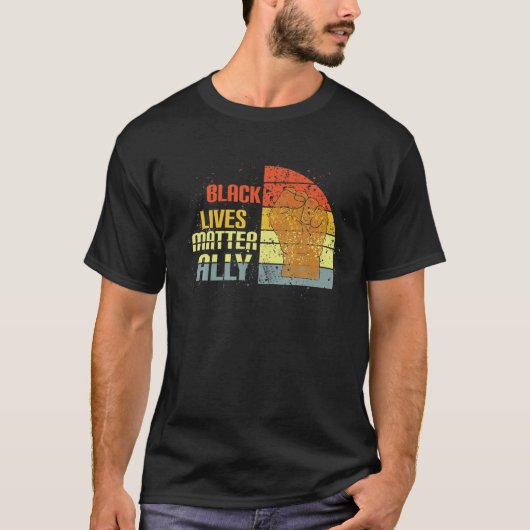 Black Lives Matter Ally T-shirt (Voorkant)