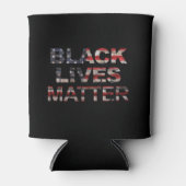 Black Lives Matter | Amerikaanse vlag Blikjeskoeler (Voorkant)