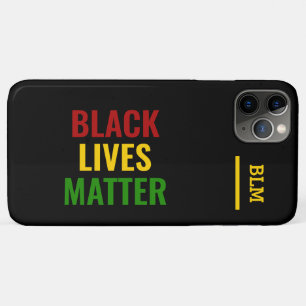 BLACK LIVES MATTER BHM Stylish Monogram iPhone 11 Pro Max Hoesje