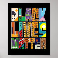 Black Lives Matter BLM Diversity Mural Black H