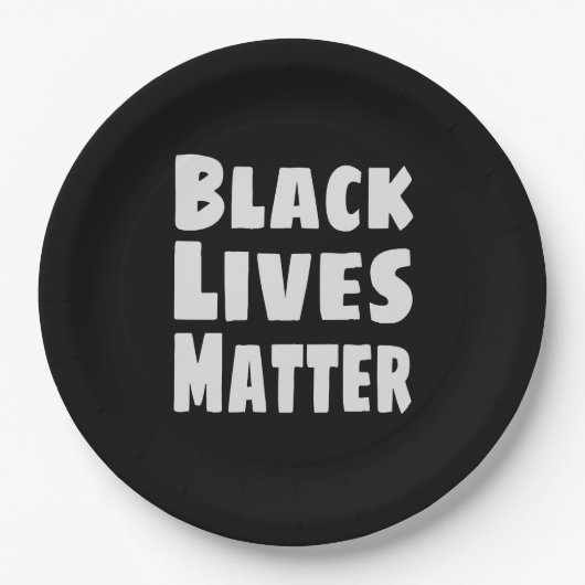 Black Lives Matter BLM Papieren Bordje (Voorkant)