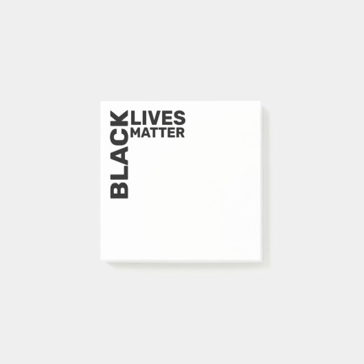 Black Lives Matter BLM Typografie 3x3 Post-it® Notes (Voorkant)