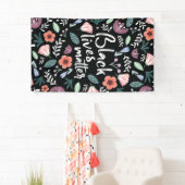 Black Lives Matter Bloemen Banner (Insitu)