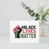 #Black Lives Matter Briefkaart (Staand voorkant)