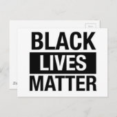 Black Lives Matter Briefkaart (Voorkant / Achterkant)