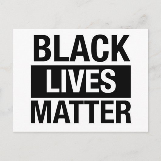 Black Lives Matter Briefkaart (Voorkant)