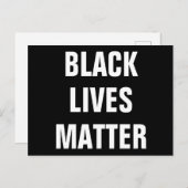 Black Lives Matter Briefkaart (Voorkant / Achterkant)