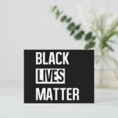 Black Lives Matter Briefkaart (Staand voorkant)