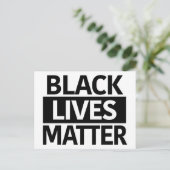 Black Lives Matter briefkaart of mini-teken (Staand voorkant)