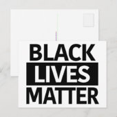 Black Lives Matter briefkaart of mini-teken (Voorkant / Achterkant)
