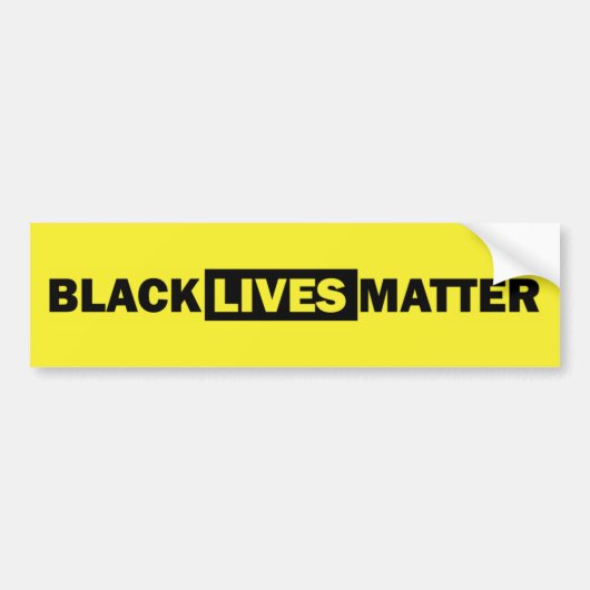Black Lives Matter Bumpersticker (Voorkant)