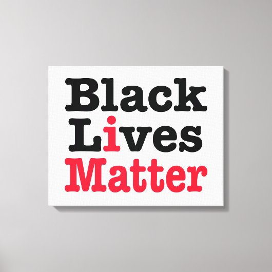 Black Lives Matter Canvas Afdruk (Voorkant)
