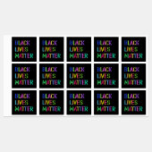 Black Lives Matter Colorful Stencil 01 Labels (Vel)